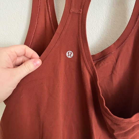 Lululemon Cool Racerback Short Tank in Dark Terracotta Size 14 - Picture 7 of 7
